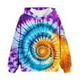 thumbnail image 6 of MKOSPLRT Kids Tie Dye Pullover Hoodies 2-14Y Classic Fit Long Sleeve Hooded Sweatshirts for Boys and Girls Toddler Oversized Hoodies, 6 of 7