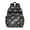 Basketball and Meteor Teal Pattern, variant on Basketball and Star Navy Pattern Cute School Backpack Bag for School with Padded Back and Adjustable Shoulder Straps 15.25"x11.5"x5.25"