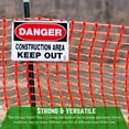Orange Safety Fence 4' x 100' Orange Temporary Fencing, Mesh Snow