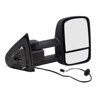 Brock Telescopic Tow Mirror Glass for 14-17 GM Pickup 1500 Passenger Side w/Textured Black
