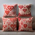 thumbnail image 5 of HUGNEO 20x20 Inch Pink Hot Air Balloon Heart Pillow Cover, Whimsical Decorative Cushion Case for Sofa Bedroom, No Insert, 5 of 8