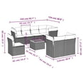 thumbnail image 2 of vidaXL Garden Sofa Set Black, Black and Brown, Cream White, 2 of 4