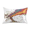 thumbnail image 7 of Yayeee Pillowcase King Size Set of 2 Satin Wrinkle Resistant Pillow Case, Colorful Skeleton, 7 of 7
