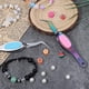 thumbnail image 4 of Juego de 6 Pinzas para Manualidades, Punta Fina de Acero Inoxidable con Agarre Inverso para Joyería, Electrónica y Manualidades., 4 of 5