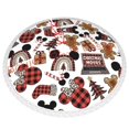 thumbnail image 3 of Faldas para árbol de Navidad de Mickey Mouse de 36 pulgadas, tapete para árbol de Navidad para fiestas de invierno, falda para árbol de Navidad para decoraciones navideñas rústicas, 3 of 8