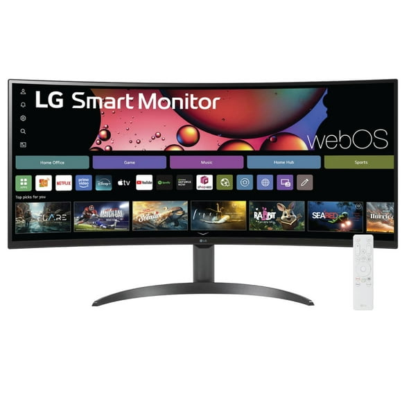 Monitor Curvo Smart 34 pulgadas LG WQHD 1440P de 100 Hz