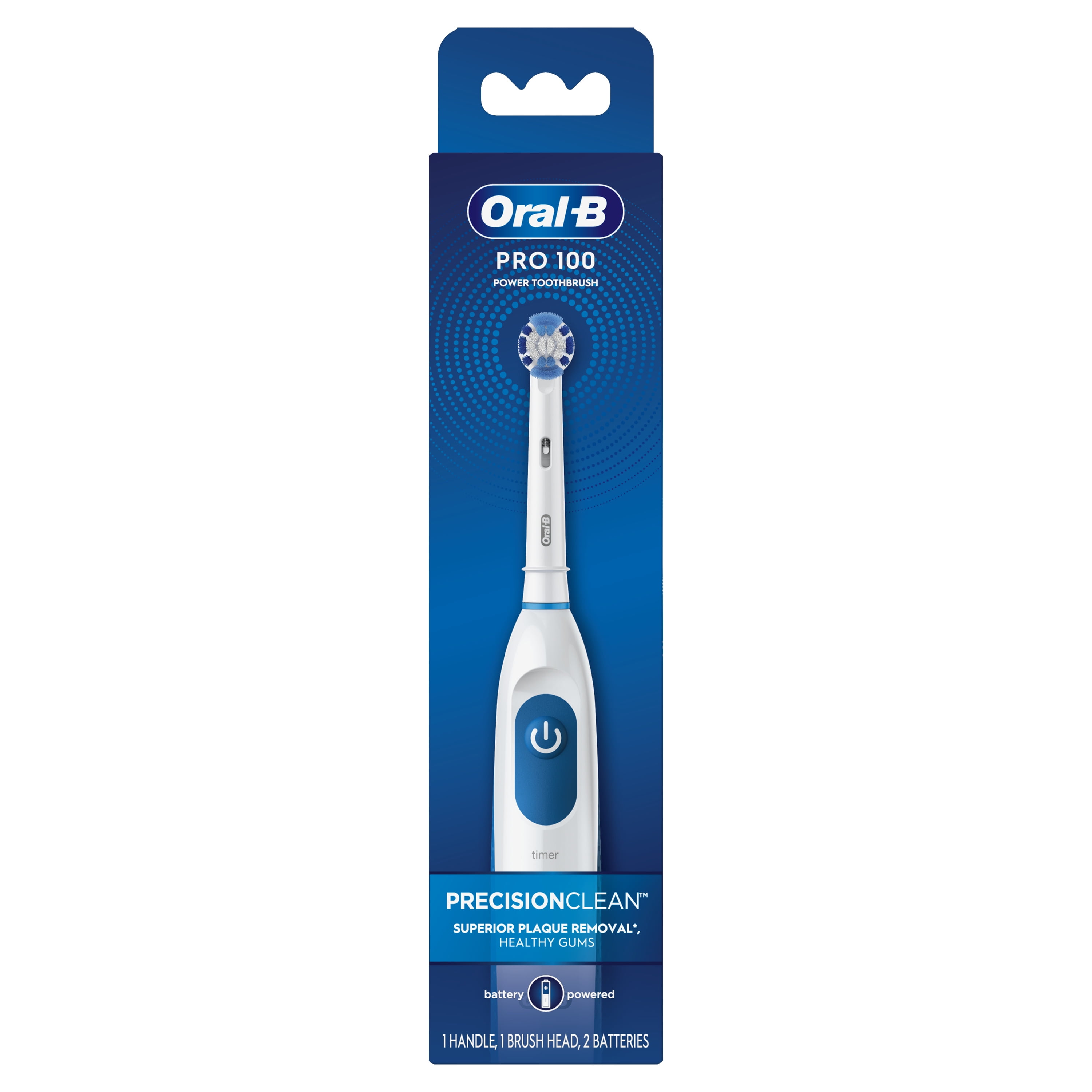 Retaliation shear gown Oral-B Pro Health Clinical Battery Electric Toothbrush, 1 Ct - Walmart.com