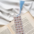 thumbnail image 6 of Kdxio Mexican Bright Style Print Metal Tassel Bookmarks,Perfect Gift for Art Lovers and Bookworms Metal Bookmarks for Women, 6 of 8