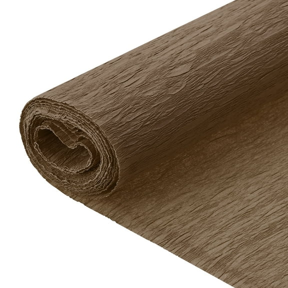 Uxcell Crepe Paper, 7.9ft Long 20 Inch Wide Brown Crepe Paper Roll
