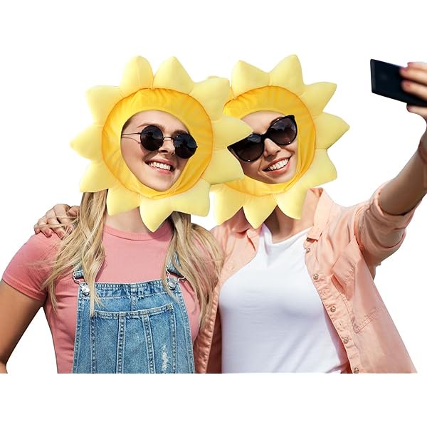 wonima44 cute sunflower Hat headwear Halloween Christmas Party Gift for Women children,School Sports Meet Performance Hat