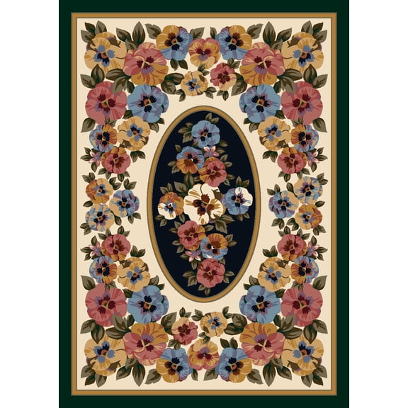 Milliken Seasonal Inspirations Area Rug Garden View 07000 Sunrise 3' 10" x 5' 4" Rectangle