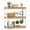 Natural, White, variant on Gymax 3 Tier Bookshelf Wooden Bookcase w/ Dual Anti-Tipping Kits Open Shelving Unit Rustic Brown & Black