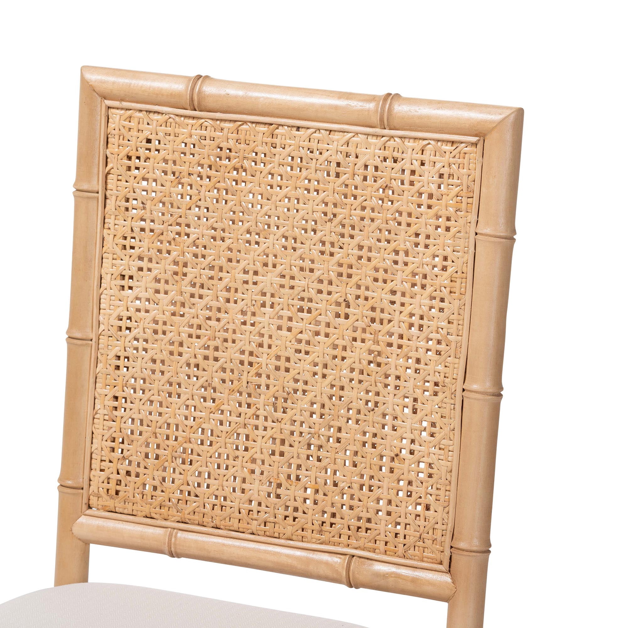 bali & pari Sandy Boho Dining Chair, Dining Height, Acacia Brown