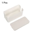 thumbnail image 3 of Uxcell Cable Management Box PP Cord Organizer Box w Tie to Hide Wires & Power Strips for Home Small White, 3 of 6