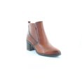 thumbnail image 6 of Naturalizer Womens Laura Leather Block Heel Ankle Boots Brown 6.5 Medium (B,M), 6 of 8