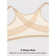thumbnail image 5 of DELIMIRA Women's Posture Front Closure Bras Sheer Mesh Plus Size Underwire Unlined Bra, 5 of 6