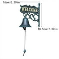 thumbnail image 3 of Hyknon Vintage Cast Iron Dollbell for Garden Decor Solid Welcome Dinner & Wall Bell Hanging Heavy Duty Door Bell for Front Door Patio Outdoor, 3 of 7