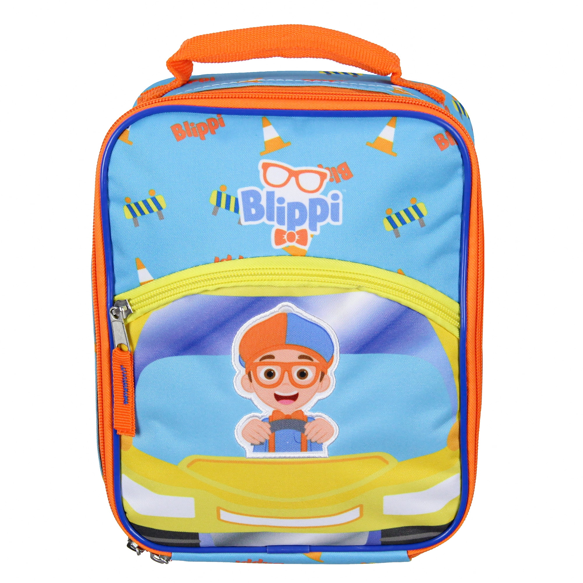 Blippi Kids Lunch Box Joy Ride School Insulated Lunch Bag Tote For Hot And Cold Food, Drinks, And Snacks 10"