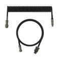 thumbnail image 1 of 1.5m Keyboard Cable Type C To USB Coiled Cable Wire Electroplated Joint Spring Aviation Fishing Net Braid Keyboard Accessories zhangmengya LED, 1 of 2
