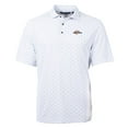 thumbnail image 2 of Men's Cutter & Buck White Pepperdine Waves Big & Tall Virtue Eco Pique Tile Print Recycled Polo, 2 of 3