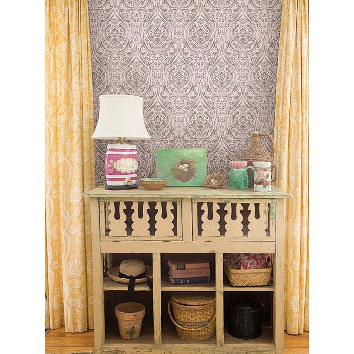 A-Street Prints Gypsy Light Pink Damask Wallpaper, 20.5-in by 33-ft, 56.38 sq. ft
