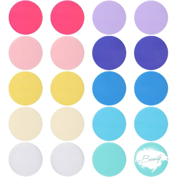 20 discos acrílicos redondos en blanco de 3 pulgadas y 10 colores, sin agujero, círculos acrílicos multicolores, láminas acrílicas redondas sin terminar