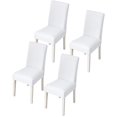 thumbnail image 1 of CANDeal 4PCS Dining Room Chair Covers Slipcovers Set, Spandex Fabric Fit Stretch Removable Washable Short Kitchen Chair Covers Protector for Dining Room, Hotel, 1 of 4