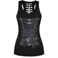 thumbnail image 3 of XIAONU Summer Women's Cutout-Back Graphic Tank Top Sleeveless Gothic Casual Everyday Top, 3 of 3