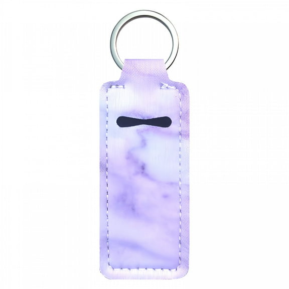 VANIDO Lip Balm Holder Keychain, Neoprene Lipstick and Lip Gloss Holder, Chapstick Holder Key Chain,Travel Accessory for Girls and Women