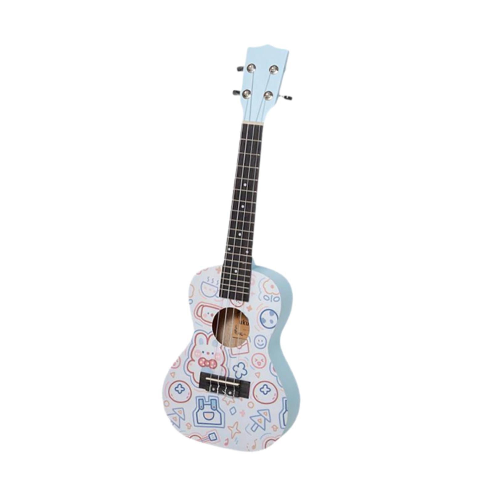 LeeQinersw Wooden Ukulele for Beginners Small Ukulele Musical Gift Portable Starter Ukulele blue