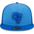 thumbnail image 2 of Men's New Era Royal Los Angeles Rams Tri-Tone 59FIFTY Fitted Hat, 2 of 6