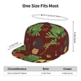 thumbnail image 4 of Kdxio Frogs and Mushrooms Print Snapback Hat for Men Women,Adjustable Baseball Cap, 4 of 7