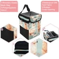 thumbnail image 2 of Alpaca Mini Trash Can Car Garbage Can Car Trash Can - Foldable with Lid, Leak-Proof, Hanging Storage Bag, 2 of 6