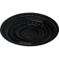 thumbnail image 3 of Ekena Millwork 18"OD x 1 1/4"P Oldham Ceiling Medallion (Fits Canopies up to 8 5/8"), Hand-Painted Black Pearl, 3 of 5