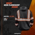 thumbnail image 3 of SafetyShirtz SS360º Stealth Nightfall Camo Hi Vis Hoodie for Men - Heavy-Duty Polyester with Soft Combed Fleece Interior - Type-O - Meets ANSI/ISEA 107-2020, Black - X-Large, 3 of 7