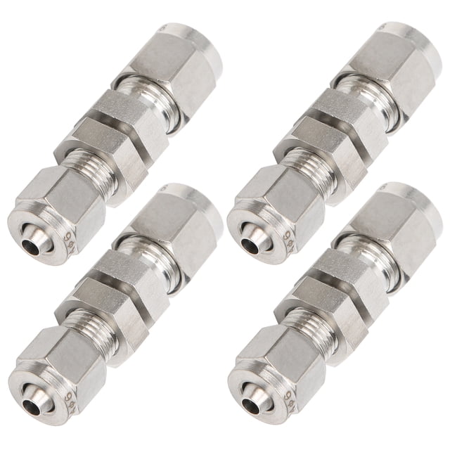 Accesorio de compresión de virola de acero inoxidable NikouMX 4 piezas