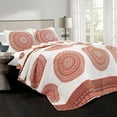 thumbnail image 5 of Lush Decor Shaila Medallion Quilt Tangerine 3Pc Set Full/Queen, 5 of 5