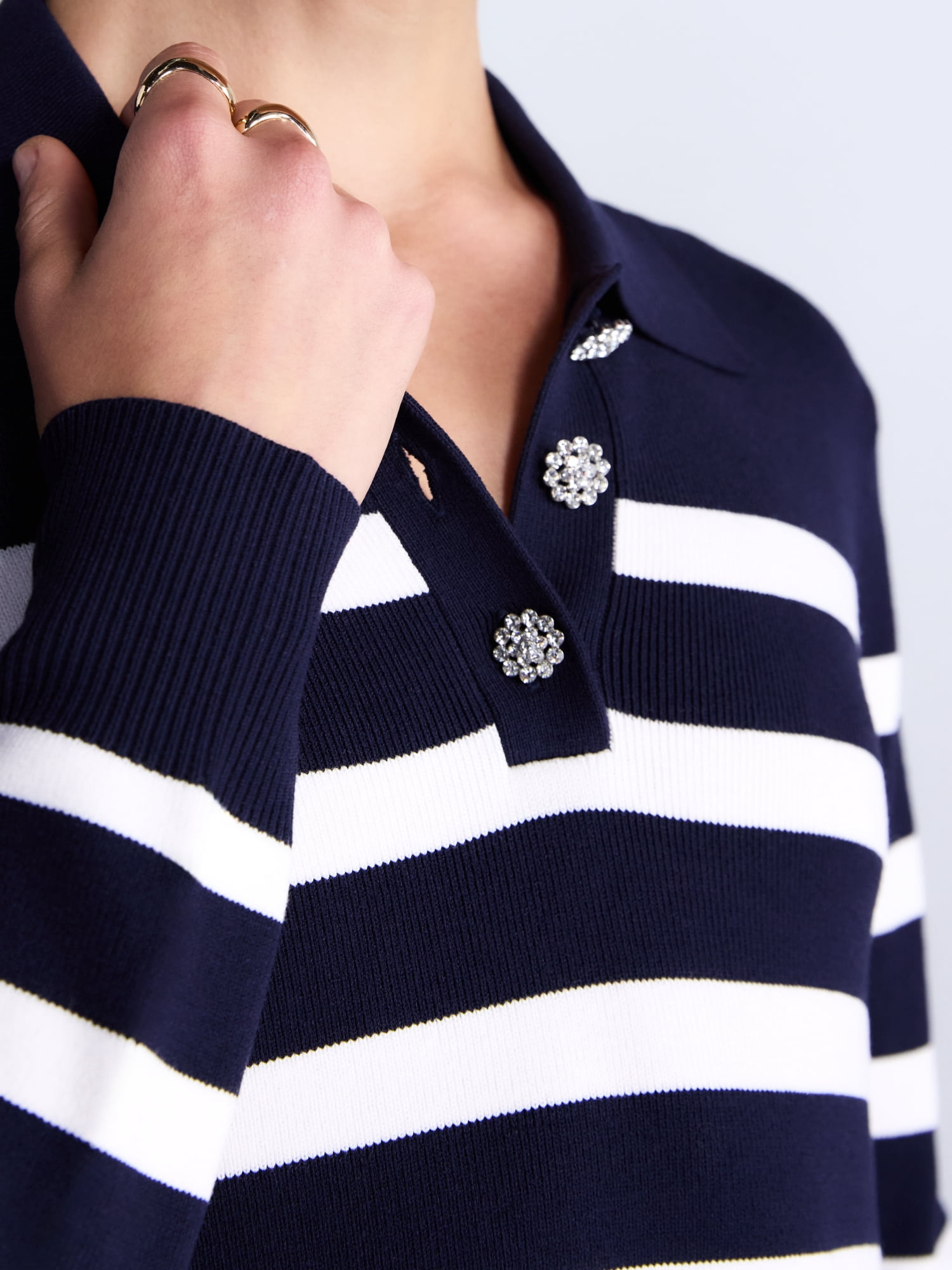 Free Assembly Women's and Women's Plus Polo Sweater Dress with Long Sleeves, Sizes XS-4X