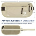 thumbnail image 6 of Venture 4th Travel Money Belt - Unisex Wallet RFID Blocking Passport Holder (Beige), 6 of 7