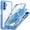 Blue, variant on for Samsung Galaxy A17 5G Case, Magnetic Wireless Charger Full-Body Protection Shockproof Rugged Clear Bumper Frame Case Cover with Built-in Screen Protector for Samsung Galaxy A17 5G, Blue