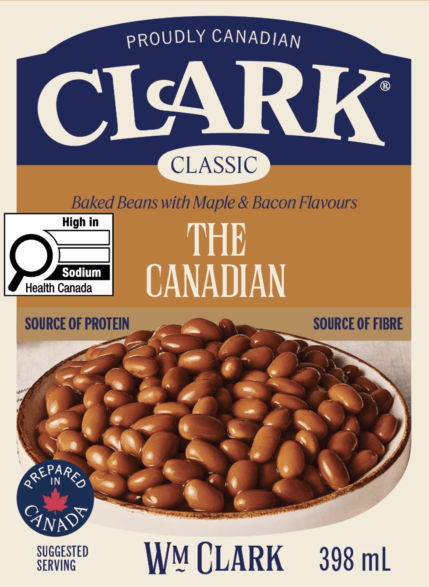 CLARK THE CANADIAN - BAKED BEANS WITH MAPLE & BACON FLAVOURS