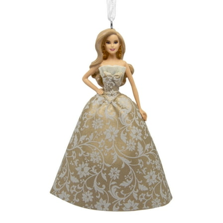 Hallmark Ornament Resin Figural Holiday Barbie