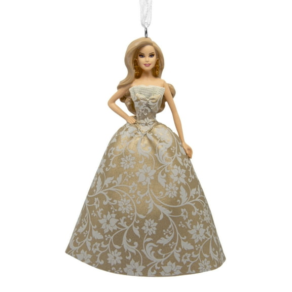 Hallmark Ornament Resin Figural Holiday Barbie