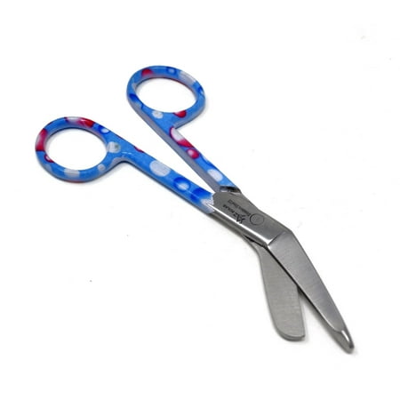 

Blue & Pink Dew Drops Handle Pattern Color Lister Bandage Scissors 5.5 ( 14cm) Stainless Steel