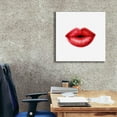 thumbnail image 3 of Epic Graffiti 'Emotion Lips I' by Grace Popp, Giclee Canvas Wall Art, 26"x26", 3 of 8