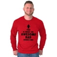 thumbnail image 3 of Cool What an Awesome Dad Looks Like Men's Long Sleeve Tee T Shirt Brisco Brands L, 3 of 6