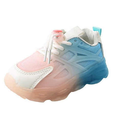 Baby Shoes Girl Formal Light On Led Shoes Casual Shoes Sandals Soft Soled Sport Shoes Toddler Sneakers Size 5 Years-5.5 Years