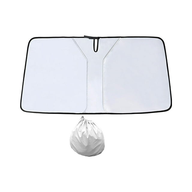 Protector de parasol plegable para parabrisas que mantiene la cubierta de su vehículo para SUV sedanes. Argenta revestida L