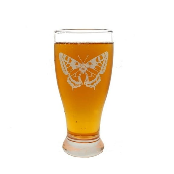 Lyoncraft PIBF01 19 oz Butterfly Engraved Pint Glass