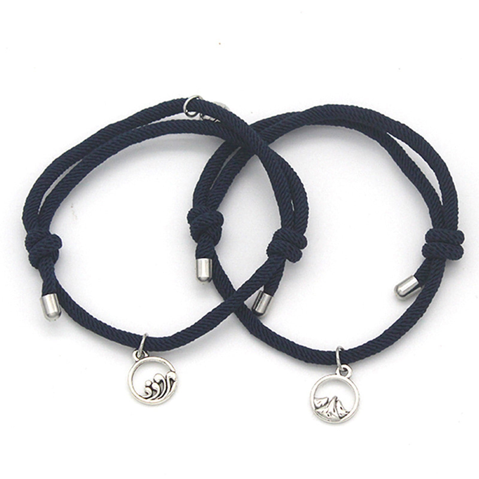 Hanshake Alloy Sun And Moon Sea Oath ShanMeng Lovers Lodestone Customized  Hand Rope - Walmart.com